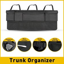 1/2Set Car Back Storage Organizer Bag Net Cargo Organizer Hanging seat Suv Trunk