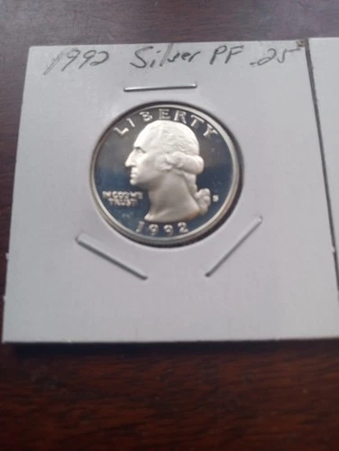 1992 Silver Proof Washington Quarter