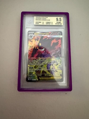 2025 Mega Gengar Ex SAR #284 Ascended Heroes BGS 9.5 + Guard