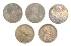 1917   LINCOLN CENTS - 5 coin lot -all Phil.     low grade