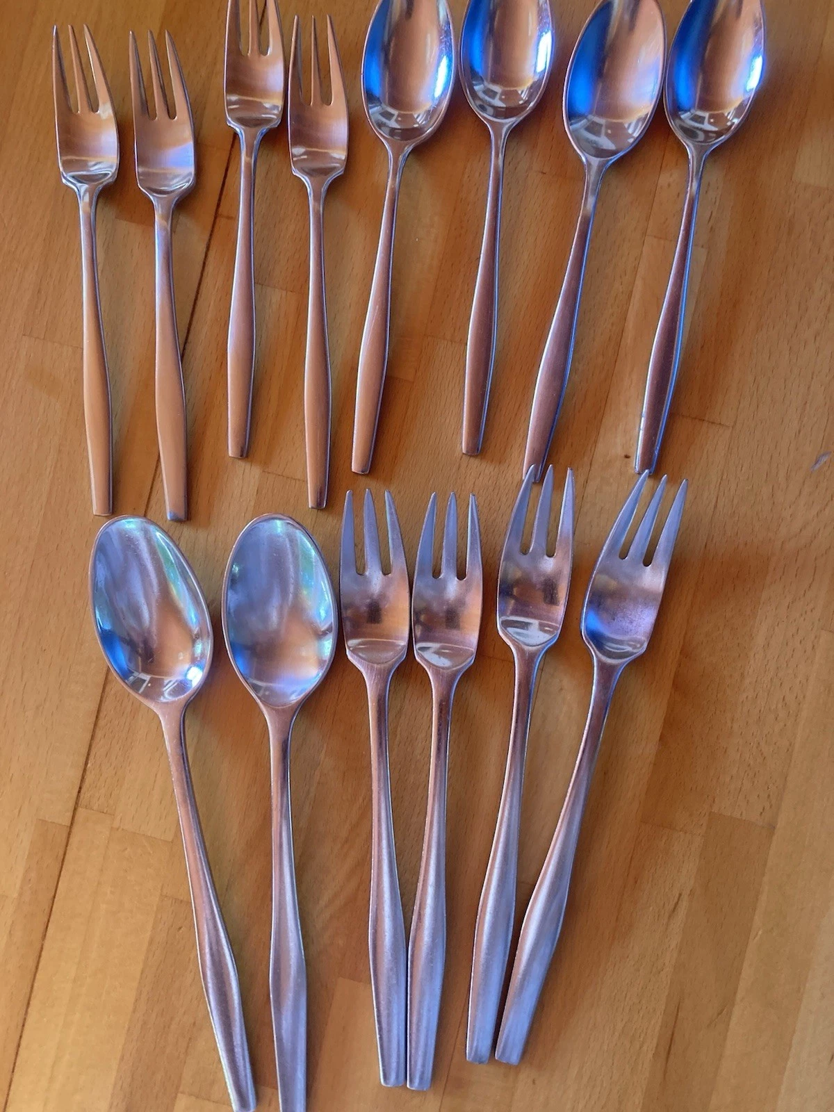 14 Pc Dansk VARIATION V Stainless Flatware Silverware Forks Spoons (Korea)
Opens in a new window or