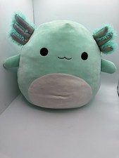 Squishmallows Anastasia The Axolotl 16" Kellytoy Green White Ears Large Pillow