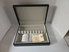 Reed & Barton Handcrafted Silverware Set Eureka Chest, Espresso Brown New In Box