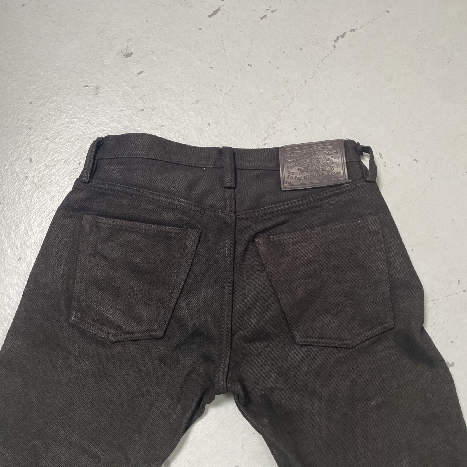 Iron Heart x Self Edge Black Overdyed Selvedge 21oz Denim Jeans Made Japan 30x30