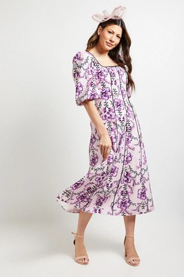 Wallis Pink Fit & Flare Dress Womens Occasion Dresses