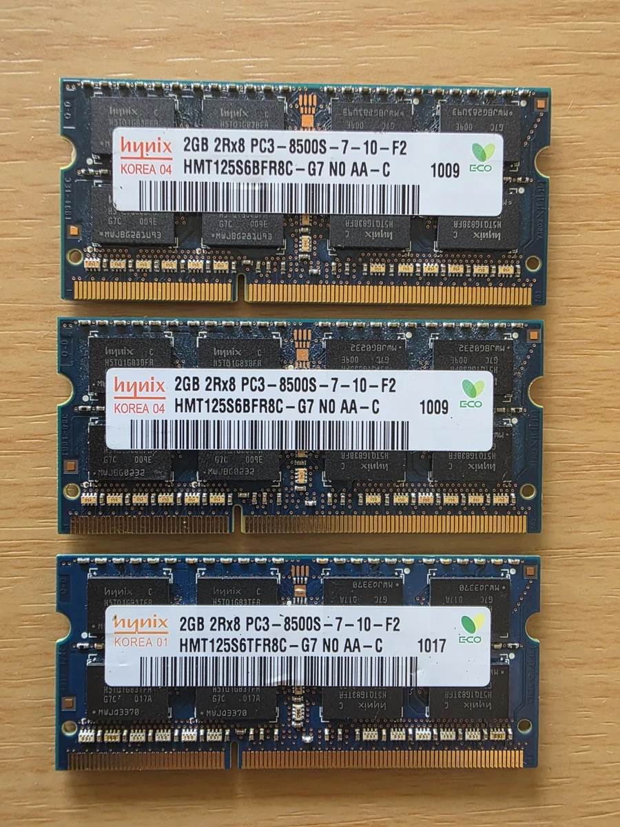 Hynix 2GB PC3-8500 (DDR3-1066) Memory (RAM) 2 Modules for sale | eBay