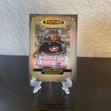 2023 Upper Deck Stature Hockey David Jiricek RC On-Card Autograph 25/49 Jackets