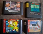 4 Genesis Game LOT SEGA GENESIS  Games FOUR different Original Simpsons ...