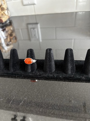 Sundance Catalog 925 Silver Red Onyx Ring Excellent Used