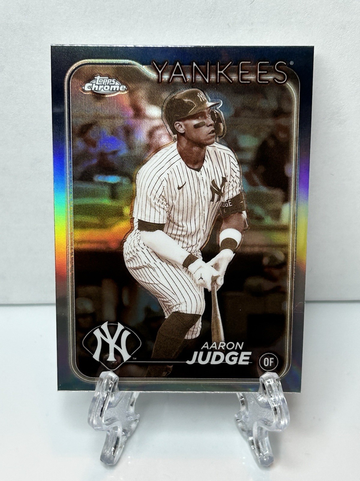 Topps Chrome 2024 Sepia Refractor Aaron Judge #50 New York Yankees