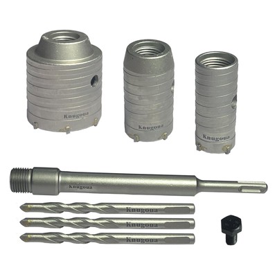 Concrete Hole Saw Kits, Tungsten Steel Sds Plus Shank Wall Hole Cutter
