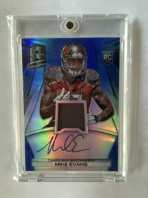 2014 Panini Spectra Mike Evan’s Rookie On Card Auto 13/49 Jersey Match