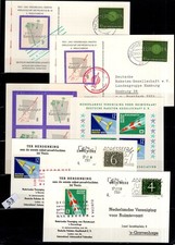 / NETHERLANDS, GERMANY 1961 - 4 POSTCARD - SPACE