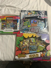 Pokemon TCG Sealed Collection Box Lot: First Partner Poster, BW Bolt Flare