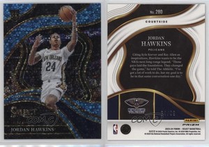 2023 Panini Select Courtside Light Blue Disco Prizm /99 Jordan Hawkins Rookie RC
