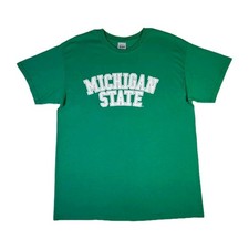 VTG Y2K Michigan State Spartans T-shirt Large NCAA Collegiate Retro Tee Unisex