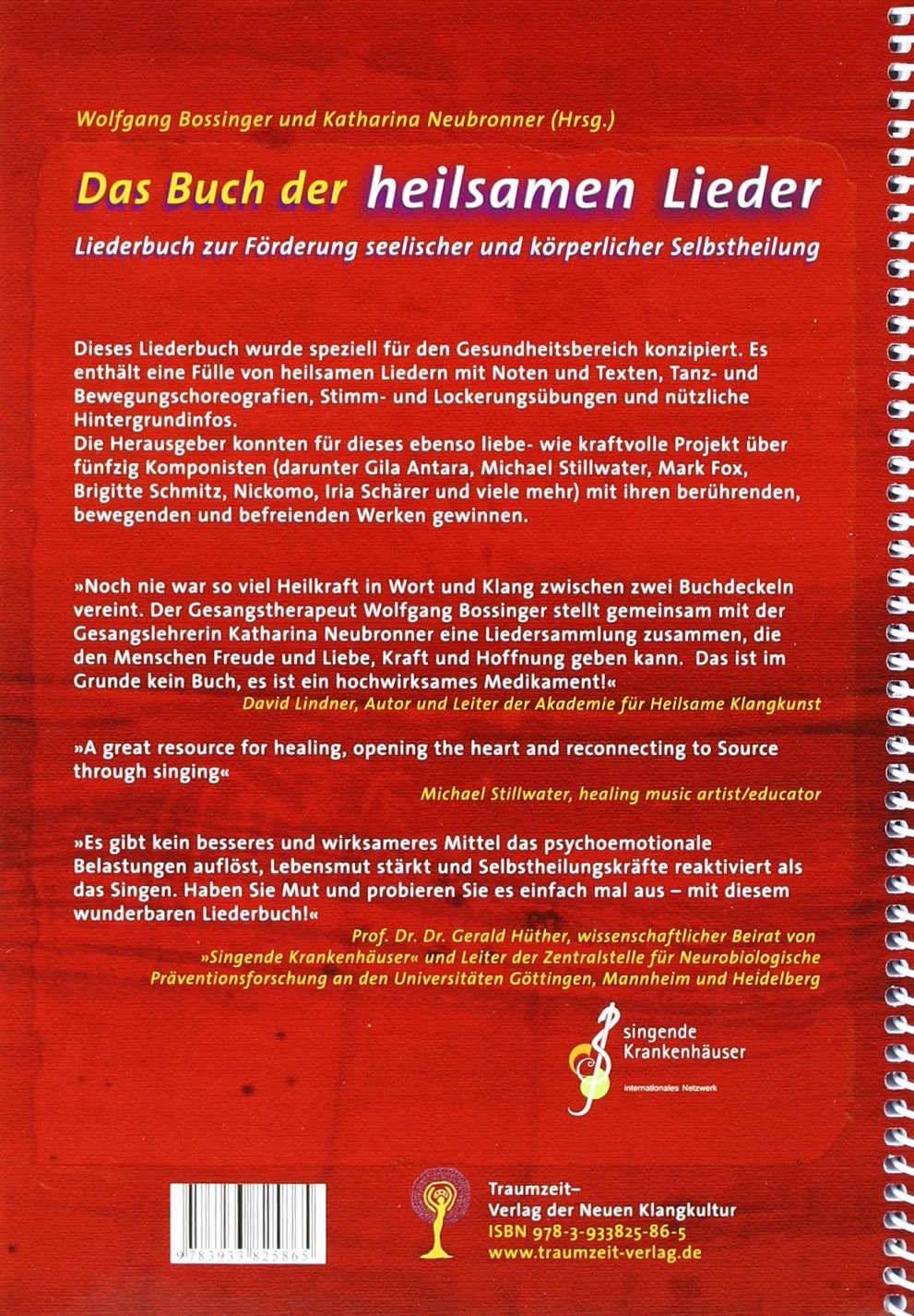 Wolfgang Bossin Das Buch der heilsamen Lieder: Liederbuch zur Förder (UK IMPORT)