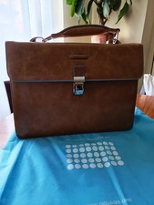 Collezione Piquadro Blue Square - Valigetta in pelle marrone chiaro - ultimi 3 giorni