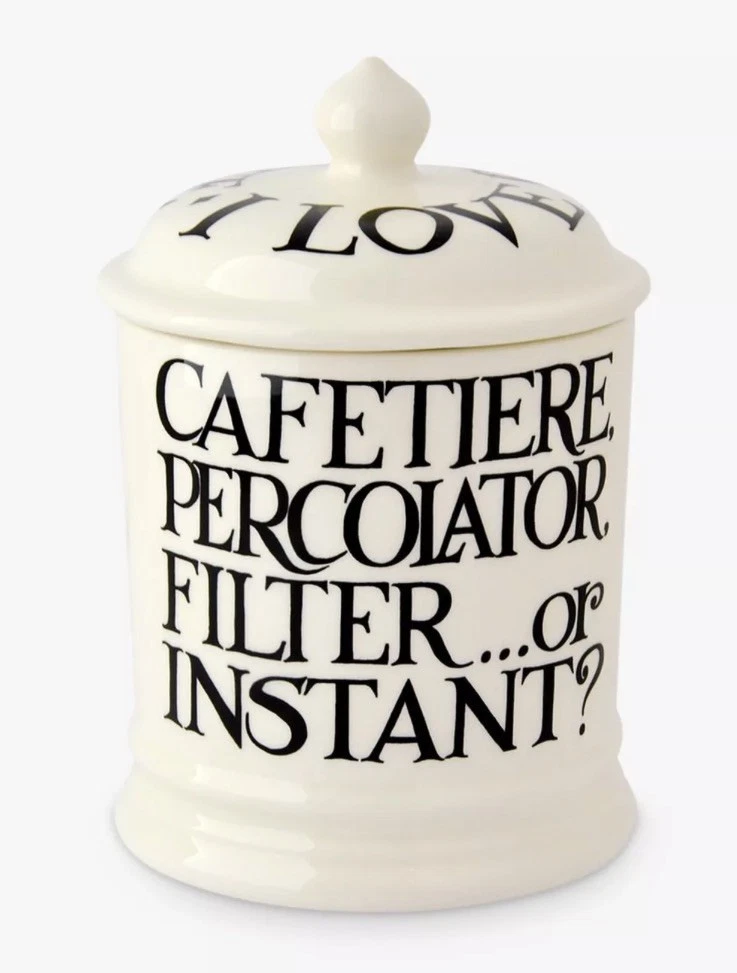 Emma Bridgewater New BLACK TOAST COFFEE 1pt STORAGE JAR 1st Quality
Opens in a new window or tab