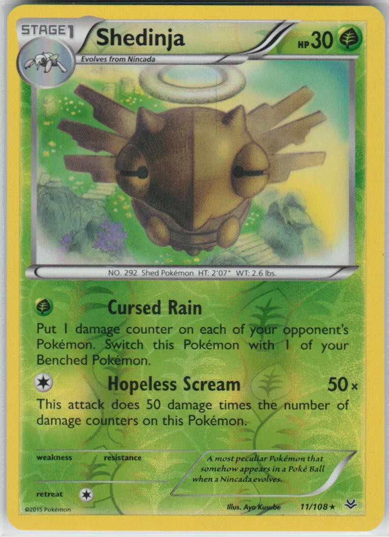 Shedinja Rare XY - Roaring Skies 11/108 LP