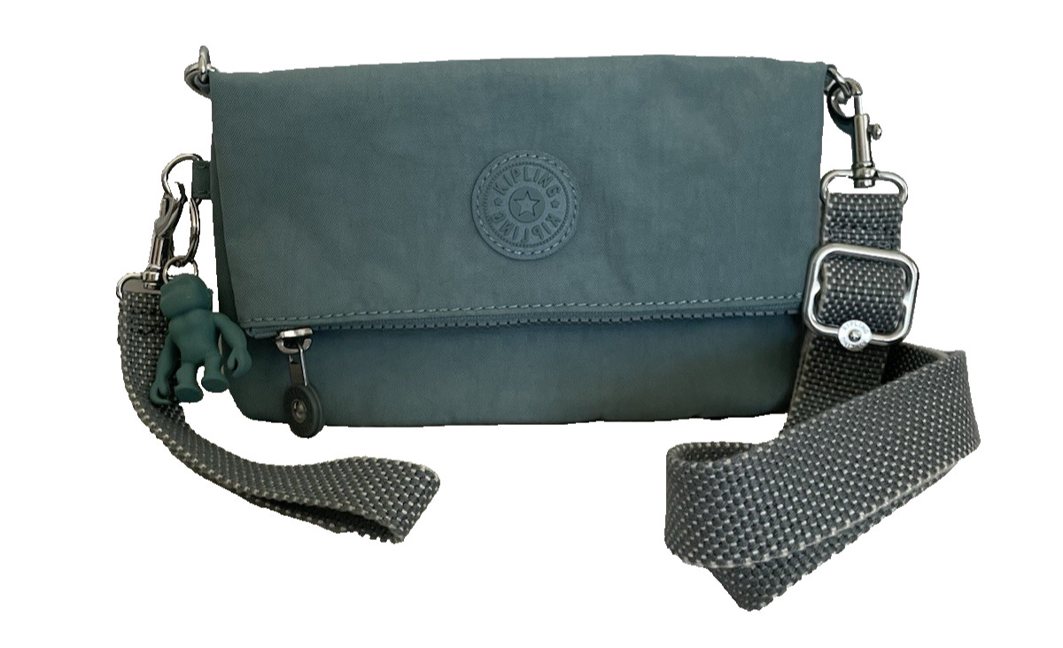 Kipling Live Light Blue Multi Function Wristlet C… - image 1