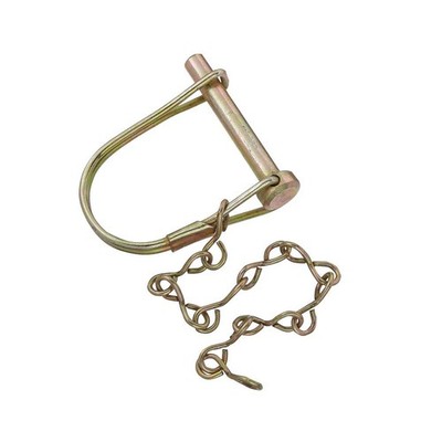 RV Designer H420 COUPLER LOCK PIN W/ CHAIN 1/4IN X 1-3/8IN