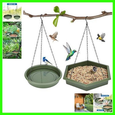 Extra Large Hanging Bird Feeder & Bath Set - Attract Hummingbirds Effortlessly