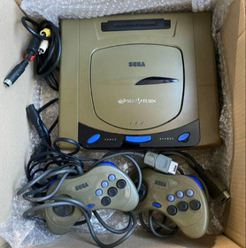Sega Saturn Main Unit and 2 Controllers