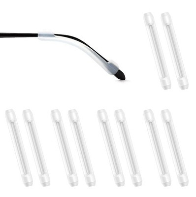 Silicone Eyeglass Ear Cushions 5Pairs of Glasses Ear Grip Anti-Slip Elastic C...