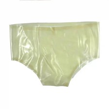 Women Latex Briefs Transparent Underwear Rubber Shorts Handmade