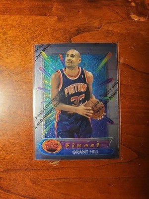 1995年版 G·ヒル【ルーキー】デトロイト・ピストンズ 1995-96 Topps Finest Grant Hill Rookie w/ Coating | eBay