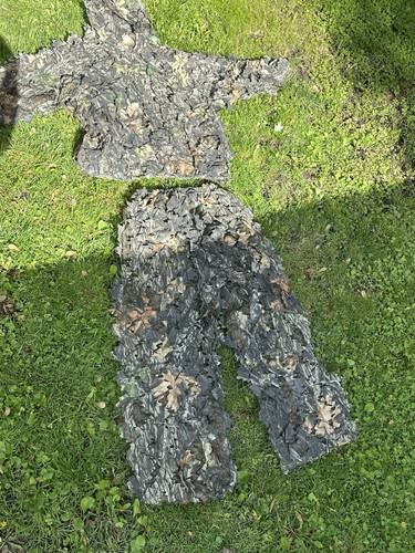 Set tuta vintage Mirage Wear uomo foglia 3D Ghillie pantaloni/giacca/cappuccio 2XL/3XL USA - Foto 14 di 17