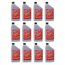 Lucas Oil 10702 Synthetic 20W-50 Motorcycle Engine Oil for Wet Clutches 12 Packs