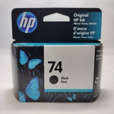 Black Ink Cartridge fits HP 74 CB335WN - New Open Box - Exp Aug 2023