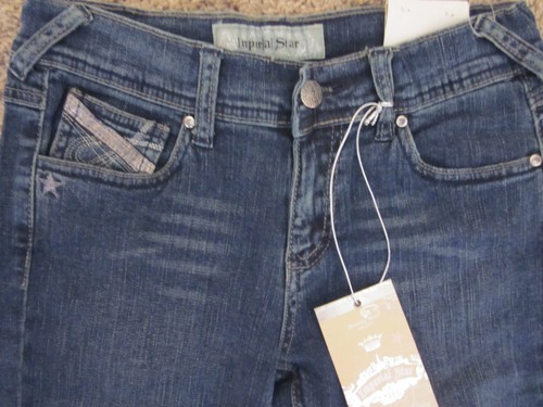 Imperial Star Girls 12 Flare Embroidered/ Embellished Jeans NWT Really Cute!! - Picture 2 of 7