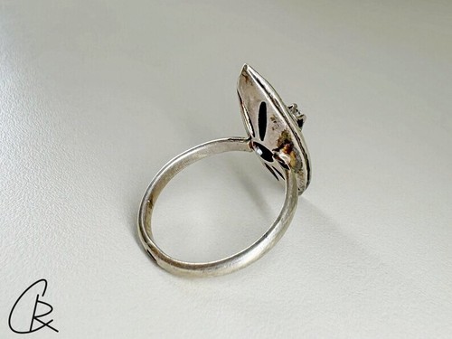 Vintage-Ring der UdSSR,875er Silber,Gravur,Stempel Hammer-und Sichelstern - Bild 6 von 8