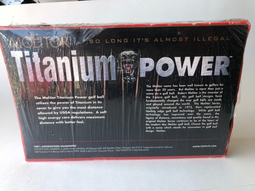 Molitor Titanium Power Golf Balls 15 count " So Long It's Almost Illegal " New - Picture 2 of 6