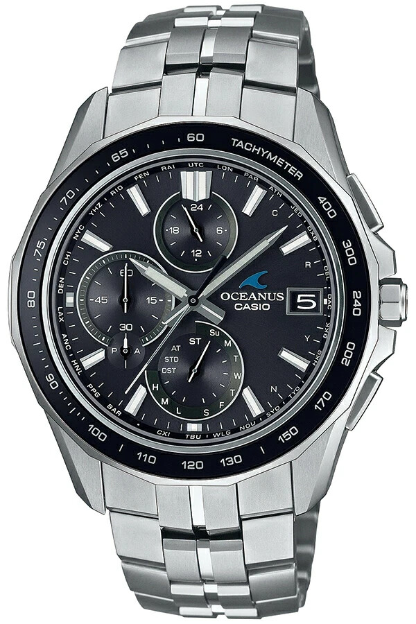 【美品】CASIO OCEANUS OCW-S7000 Casio Oceanus OCW-S7000-1A2JF Manta Titanium Bluetooth Chrono
