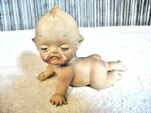 Vintage Old Bisque Crying Kewpie doll 