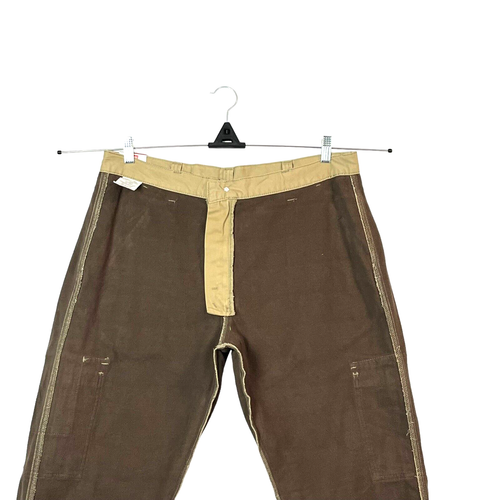 Wrangler Mens Fleece Lined Cargo Pants Size 36-40 Khaki Relaxed Fit Warm Durable - Picture 4 of 13