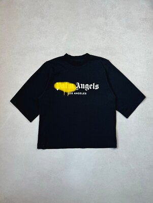 Palm Angels Women's Cropped T-shirt Black Size M | eBay