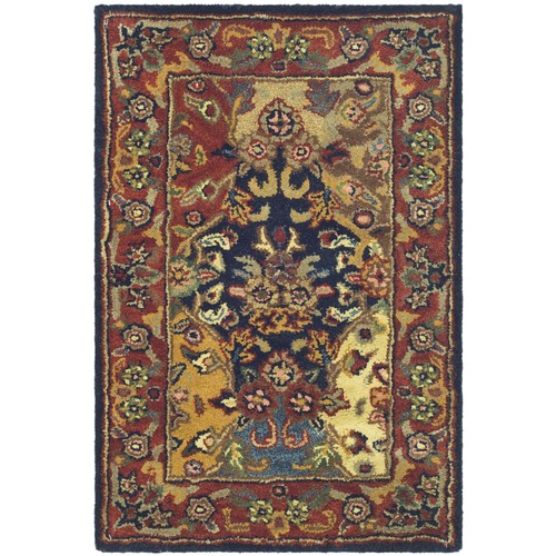SAFAVIEH Heritage HG911A Handmade Multi / Burgundy Rug - Picture 4 of 44
