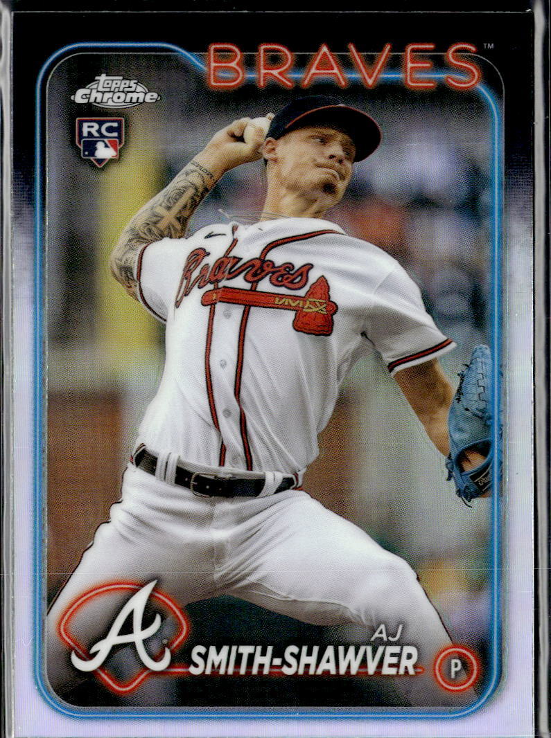 2024 Topps Chrome #19 AJ Smith-Shawver Refractor Rookie Atlanta Braves