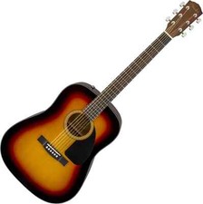 Fender CD-60 Dreadnought V3 Akustik Western Gitarre Sunburst Pack Case Koffer