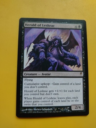Herald of Leshrac. Avatar Coldsnap. Rare. Magic the Gathering Card. - Picture 3 of 4