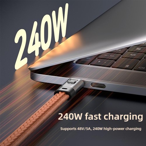Brelok Brelok Ładowarka USB Przenośny kabel do transmisji danych do ładowania typu C 240W - Zdjęcie 2 z 12