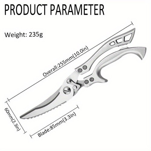 Professional Kitchen Chicken Bone Scissors Chef's Knife Slicing Knives Cleavers - Picture 5 of 21