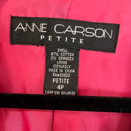 ANNE CARSON Women's Blazer Jacket Legs Heels Boots Print Vintage Size 4P Petite - 第 11/11 張圖片