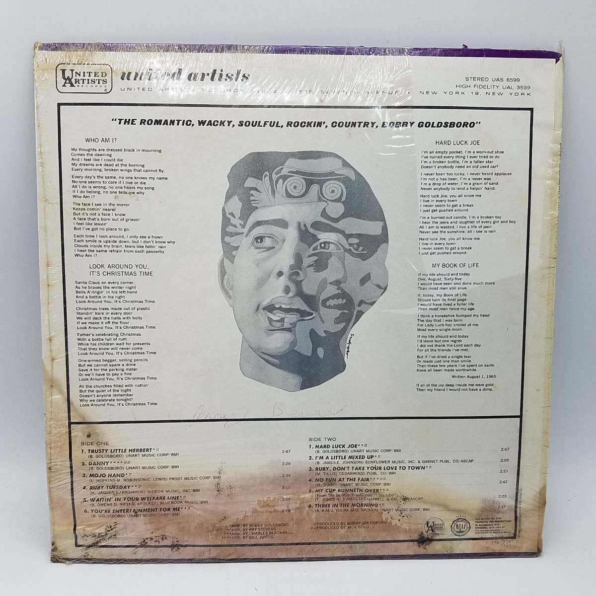 Romantic, Wacky, Soulful, Bobby Goldsboro (Vinyl LP, 1967 UA