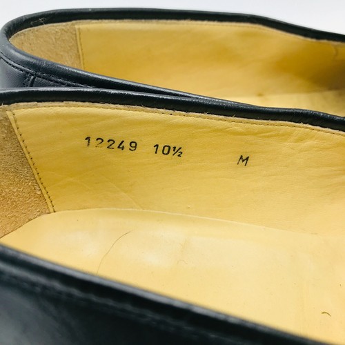 Zapatos mocasines Massimo Emporio para hombre negros borla vintage talla 10,5 M planos de conducción - Imagen 5 de 10